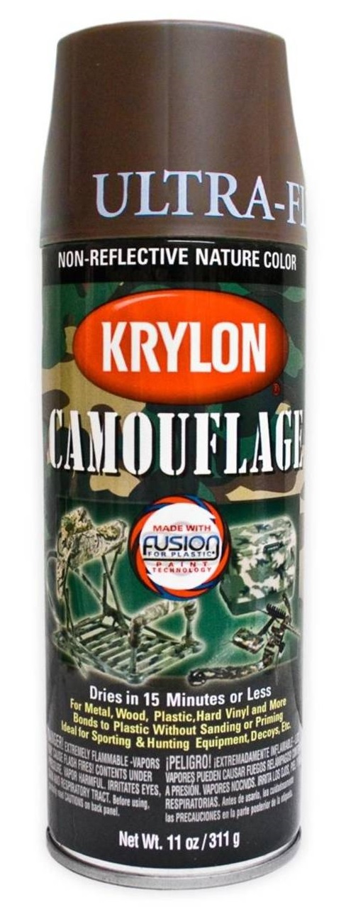 Спрей-краска оружейная Krylon Brown Camouflage Paint (коричневая)