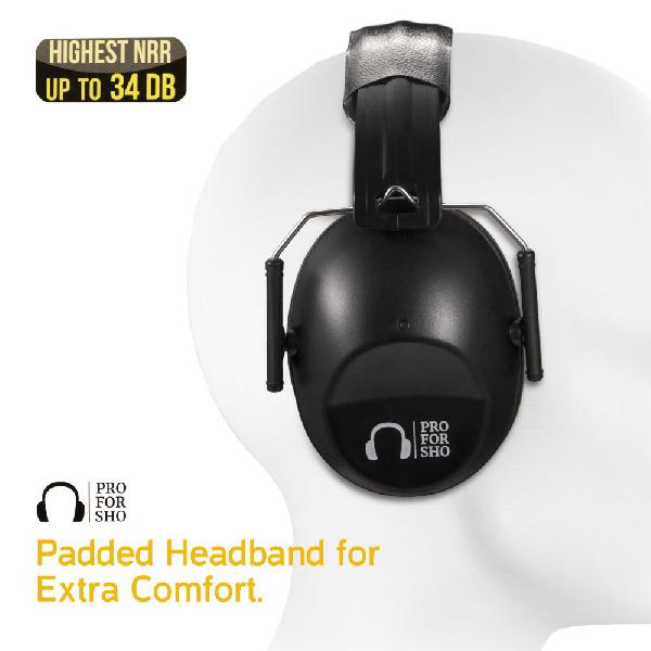 Наушники стрелковые пассивные Pro For Sho 34dB Shooting Ear Protection (Чёрные)