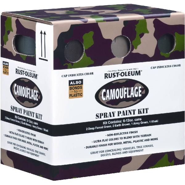 Набор камуфляжных спрей-красок RUST OLEUM CAMOUFLAGE (6 баллонов)