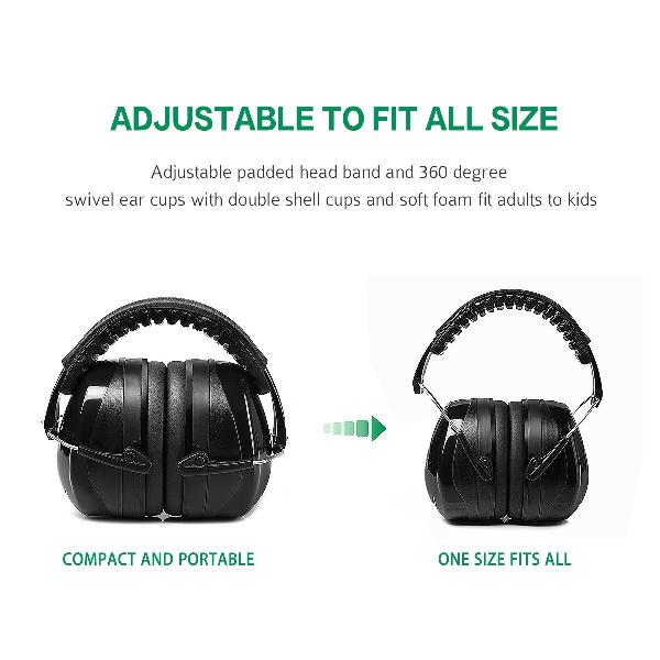 Наушники стрелковые пассивные Hommit Ear Defenders (черные)