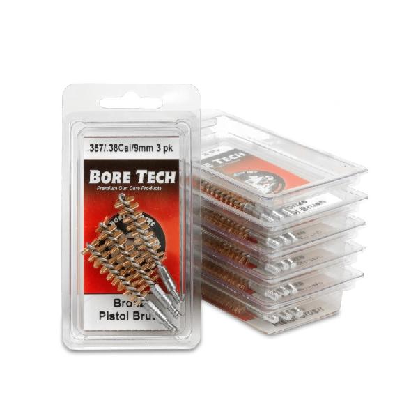 Ерши бронзовые для чистки пистолетов Bore Tech Nylon P-Brush 9mm (3 шт.)