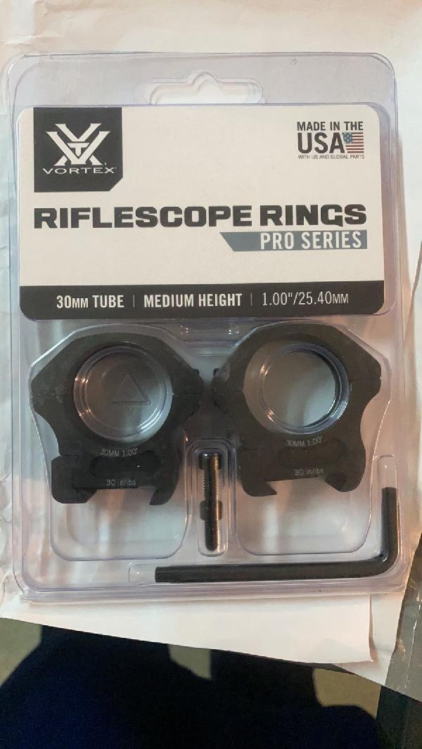 Кольца для оптического прицела Vortex Optics Pro Series 30 mm - Medium (высота 2,54 см)