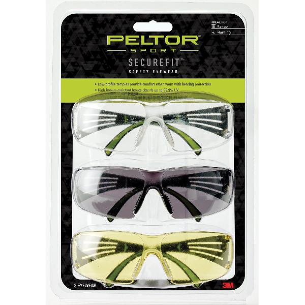 Набор защитных очков Peltor Sport Securefit (3 шт.)