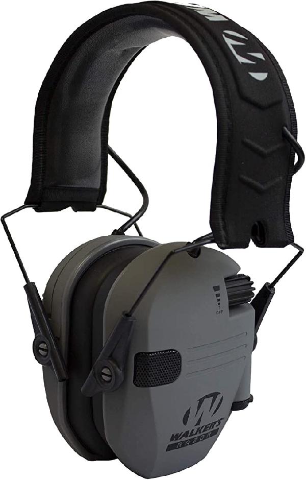 Наушники стрелковые активные Walkers Razor цвет Smoke Gray (матовый тёмно-серый)