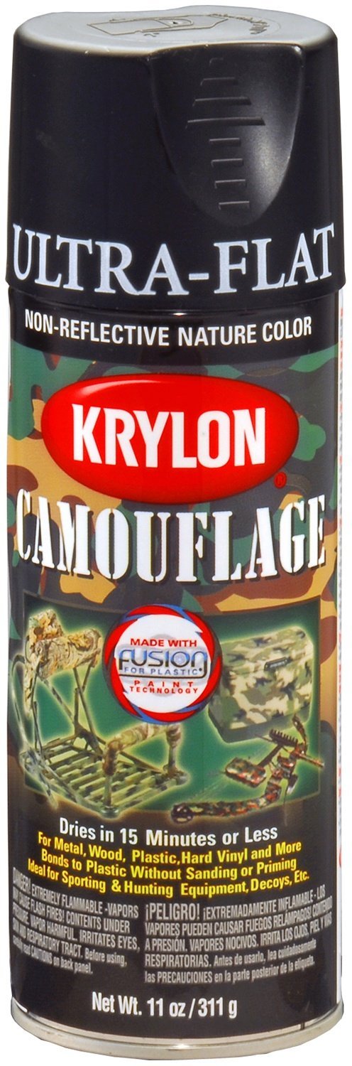 Спрей-краска оружейная Krylon Black Camouflage Paint (Черная)