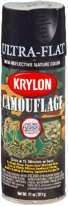 Спрей-краска оружейная Krylon Black Camouflage Paint (Черная)